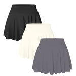 3PACK Seamless Tennis Shorts Skirt For Women