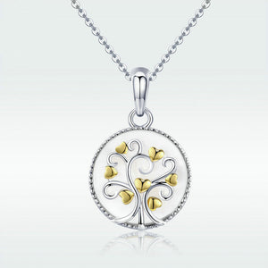 Sterling Silver Necklace Oval Gold-plated Necklace Women