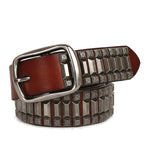 Retro Rivet Cowhide Unisex Belt