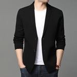 Hair Spring And Autumn Men''S T-Shirt Coat Korean Version Blazer Solid Color Cardigan Handsome Men''S Sweater