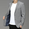 Men’s Korean Plaid Casual Suit Jacket