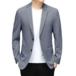 Men’s Korean Plaid Casual Suit Jacket