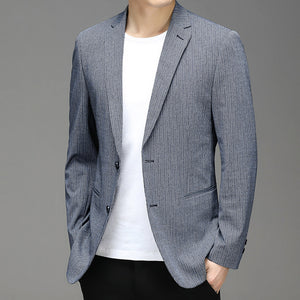 Men’s Korean Plaid Casual Suit Jacket