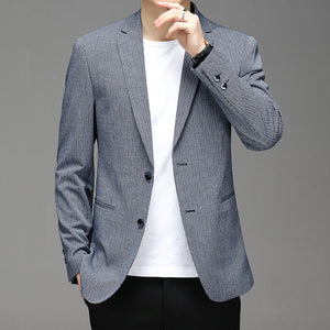 Men’s Korean Plaid Casual Suit Jacket