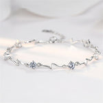 Blue crystal bracelet women diamond lightning bracelet