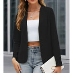Women Plus Size Casual Blazer Open Front Long Sleeve Work Office Cardigan Jackets