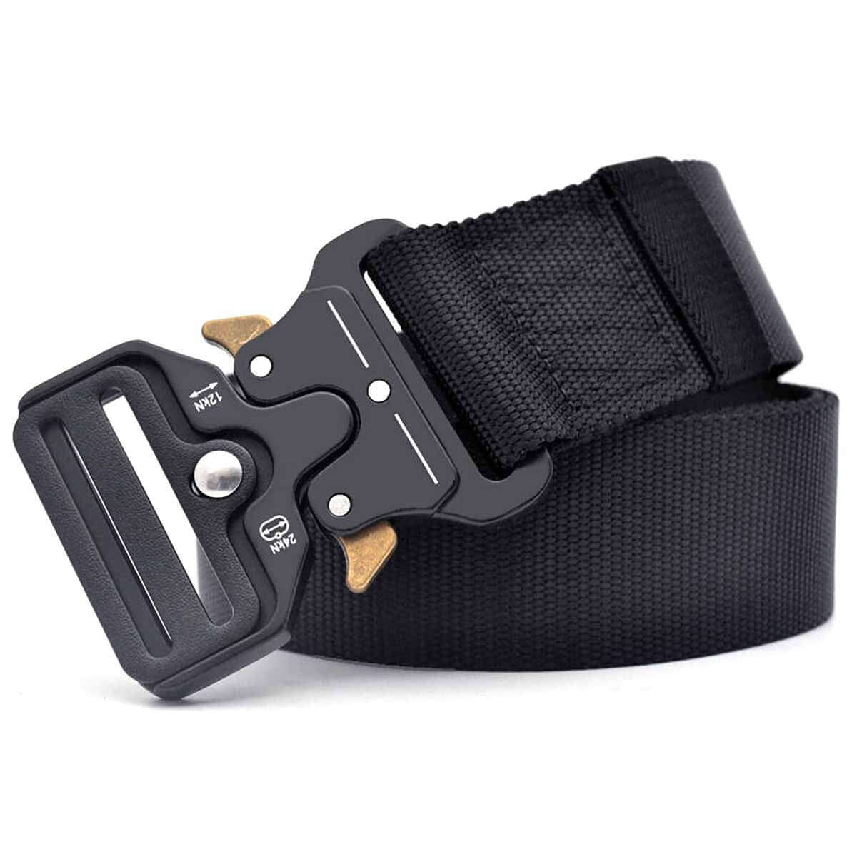 Men Multifunction Nylon Military Tactical Adjustable Waist Belt Quick Release Belt