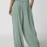 Loose Wide Leg Pants Women Drawstring Leggings Trousers