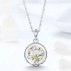 Sterling Silver Necklace Oval Gold-plated Necklace Women