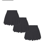 3PACK Seamless Tennis Shorts Skirt For Women