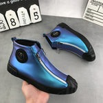 Casual Zipper Colorful Ankle Boots Sneakers