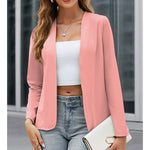 Women Plus Size Casual Blazer Open Front Long Sleeve Work Office Cardigan Jackets