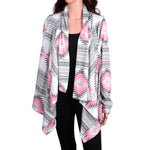 Women Open Front Cardigan Long Sleeve Shawl Neck Breathable Cardigan Well