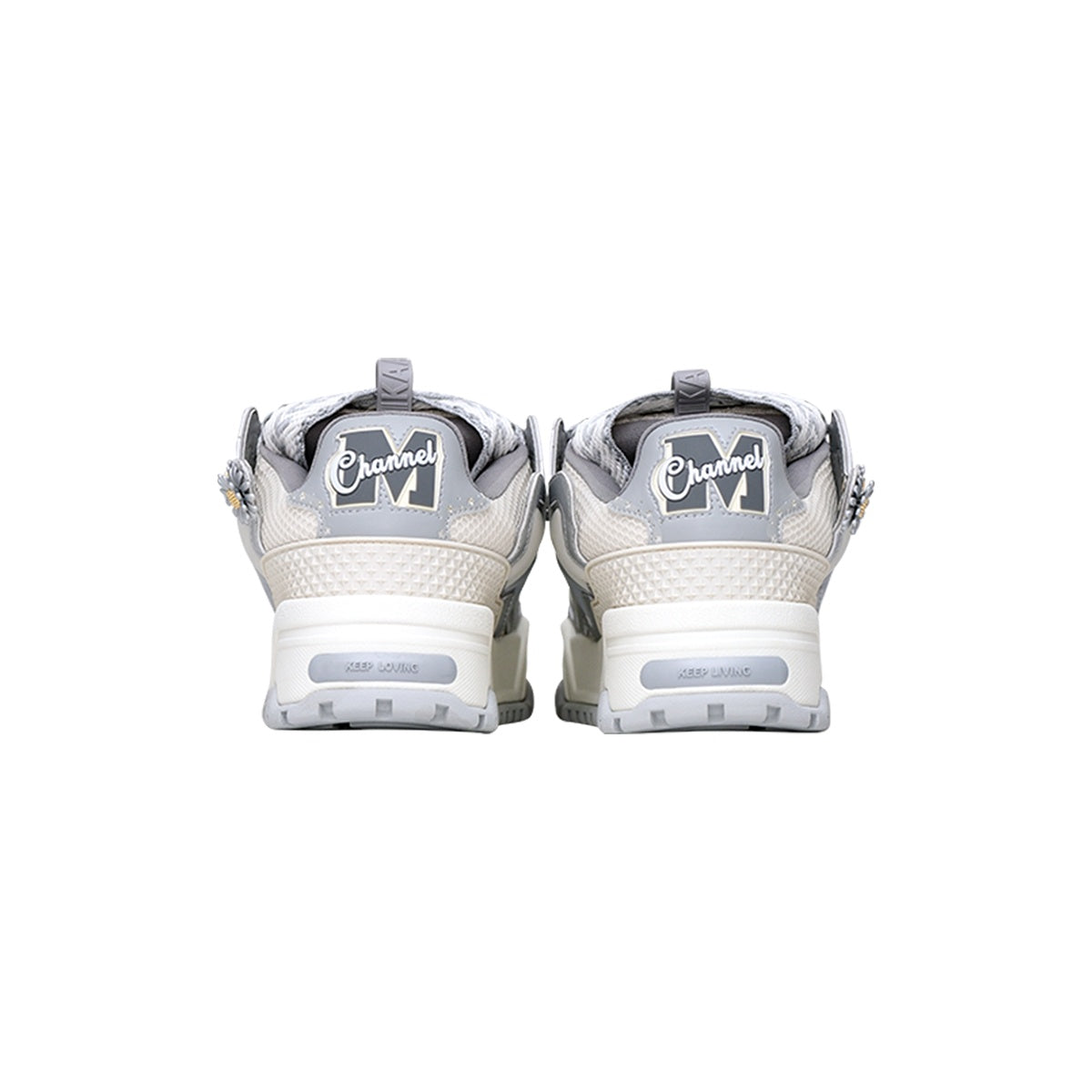 KAALIXTO--Daisy Bread Shoes-Grey - Unisex