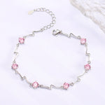 Blue crystal bracelet women diamond lightning bracelet