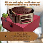 Belt For Dad - Brown - Red