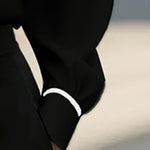 Women's Classic Tie & Lapel Blouse, Long Sleeve Contrast Color Design Shirt For Office And Formal Wear