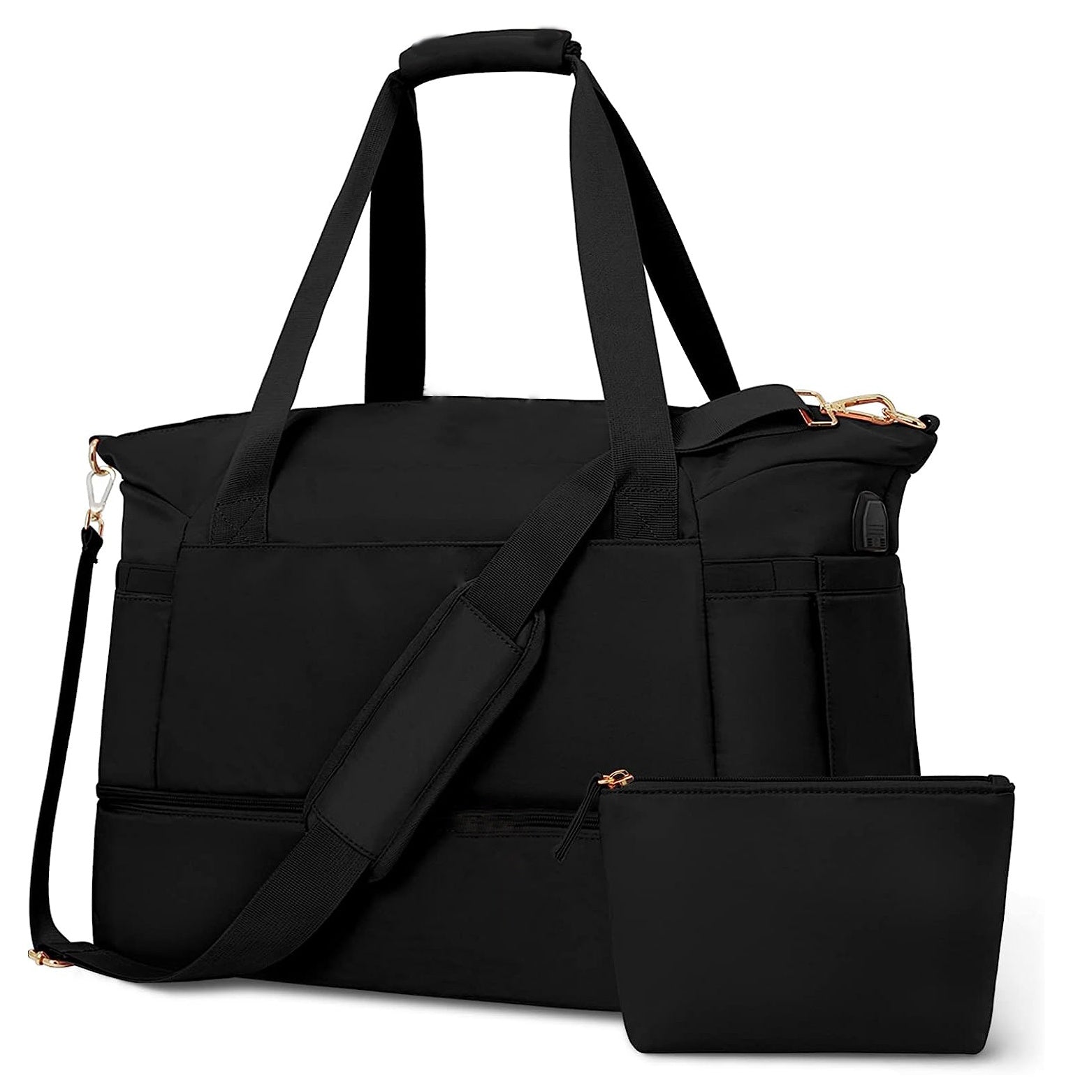 Travel Duffel Bag Sports Gym Bag For Girls Teen Birthday Gifts, Personal Item Weekender Bag Carry On Tote Bags For Women Men,Waterproof Overnight Luggage Bag With Trolley Sleeve